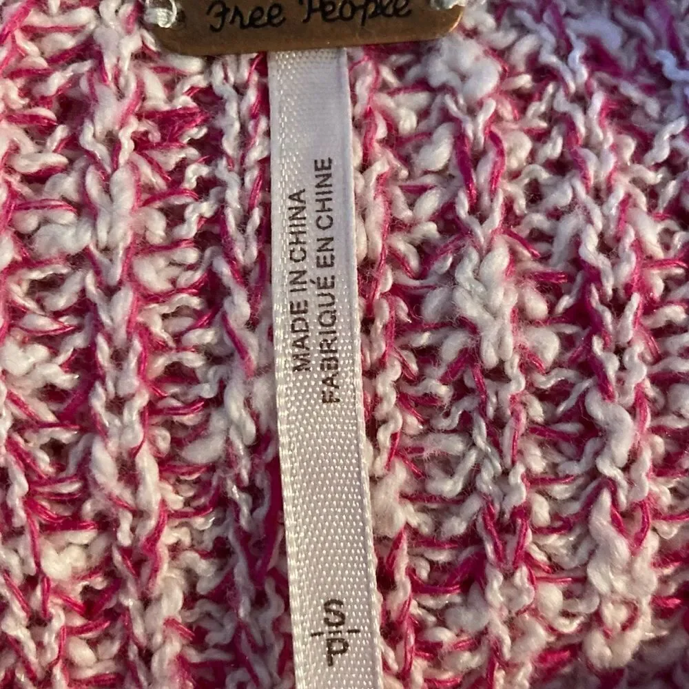 Free People Sweater Woman’s Size S Medium Weight Cotton Blend
